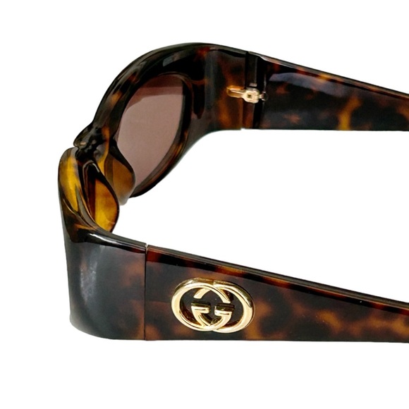 GUCCI Vintage 2000 Y2K Tortoiseshell GG 2968/S Sunglasses With Case - Picture 6 of 9